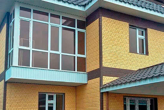 Фасадні панелі Цегла Словянка Червона (сайдинг цокольний) Альта профіль